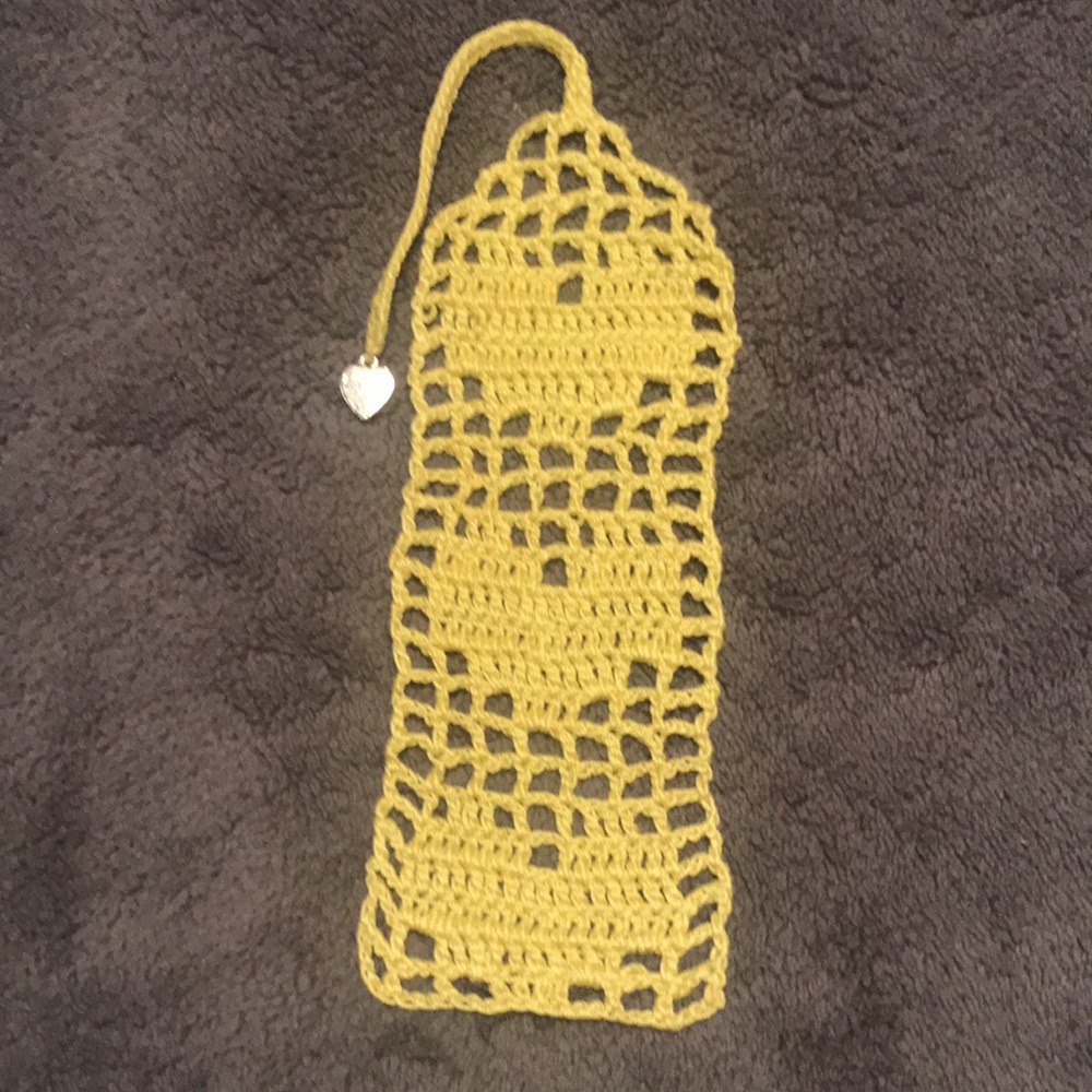 Handmade Heart Crochet Bookmark